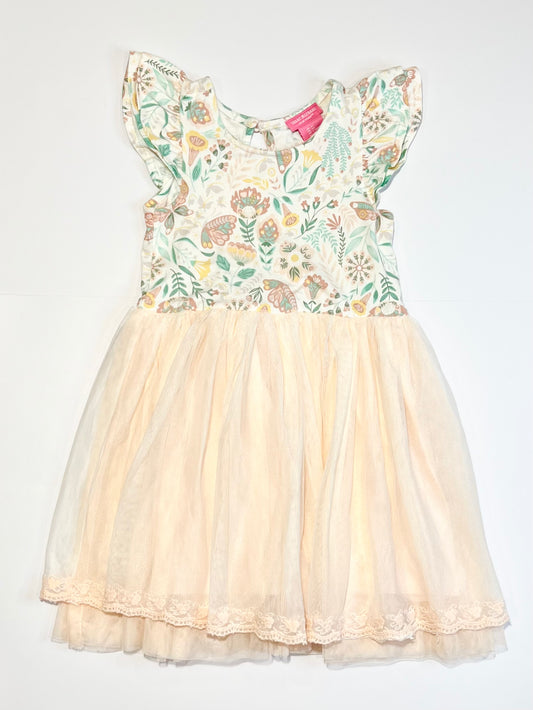 Floral tulle dress - Size 3-4