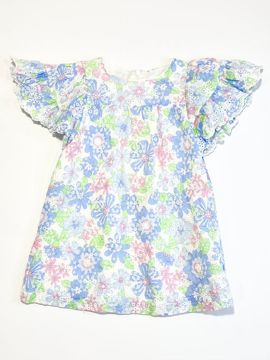 Floral cutwork dress - Size 3