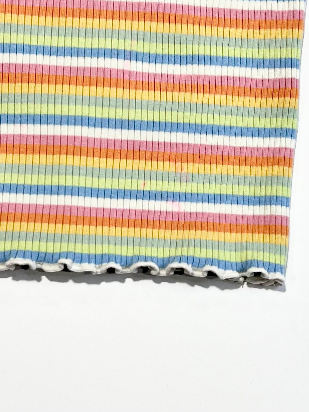 Striped ribbed tee - Size 3-4