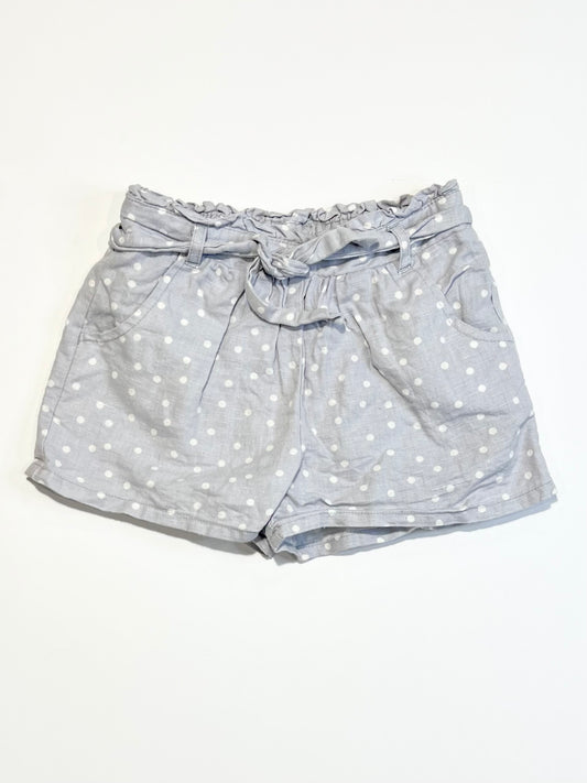 Spotty linen blend shorts - Size 4