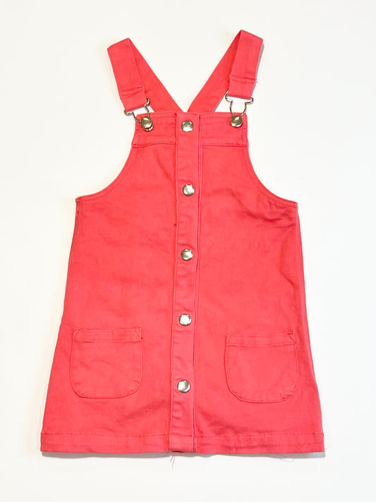 Stretch denim pinafore - Size 4