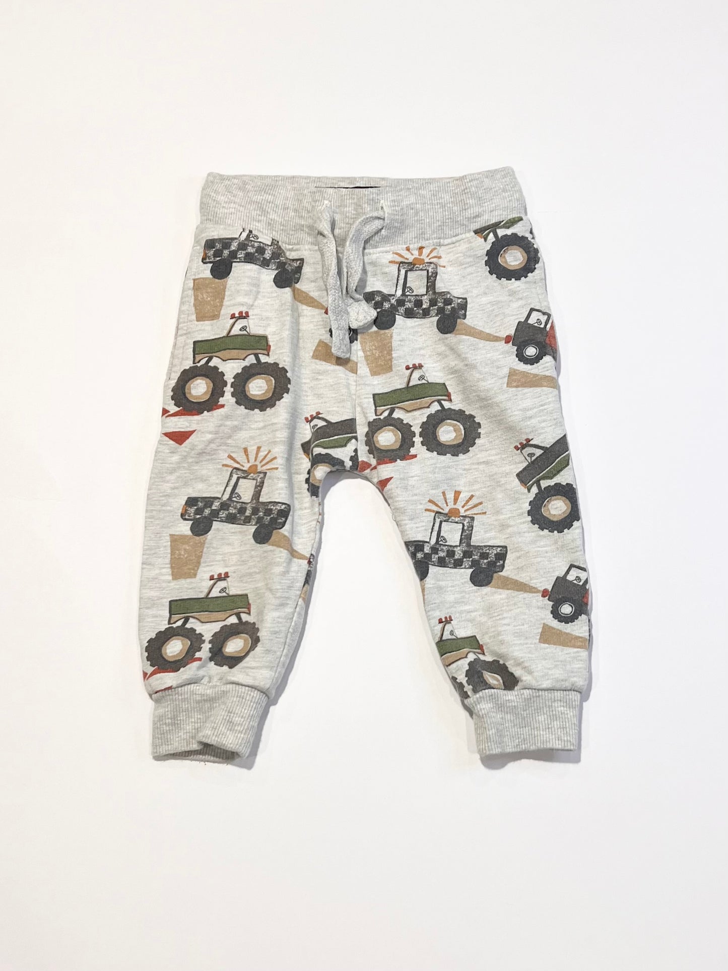 Monster truck trackies - Size 9-12 months