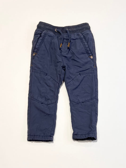 Navy pull-up pants - Size 6-9 months