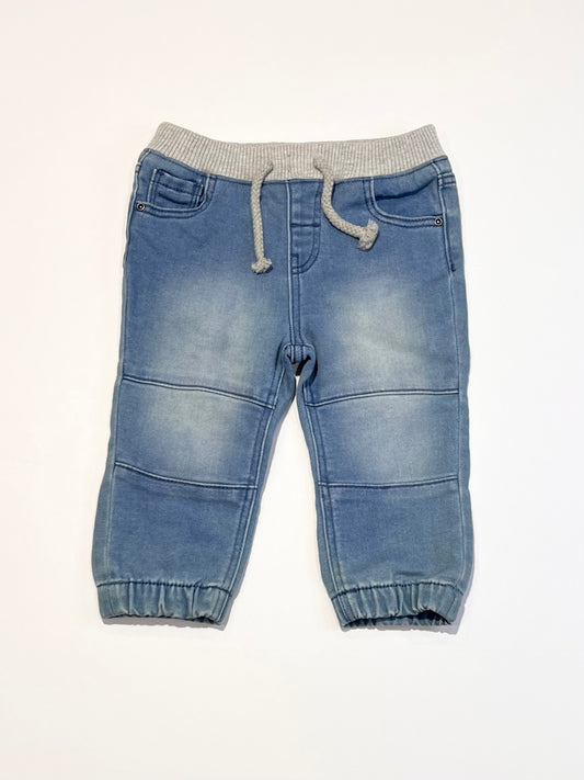 Soft pull-up denim pants - Size 0