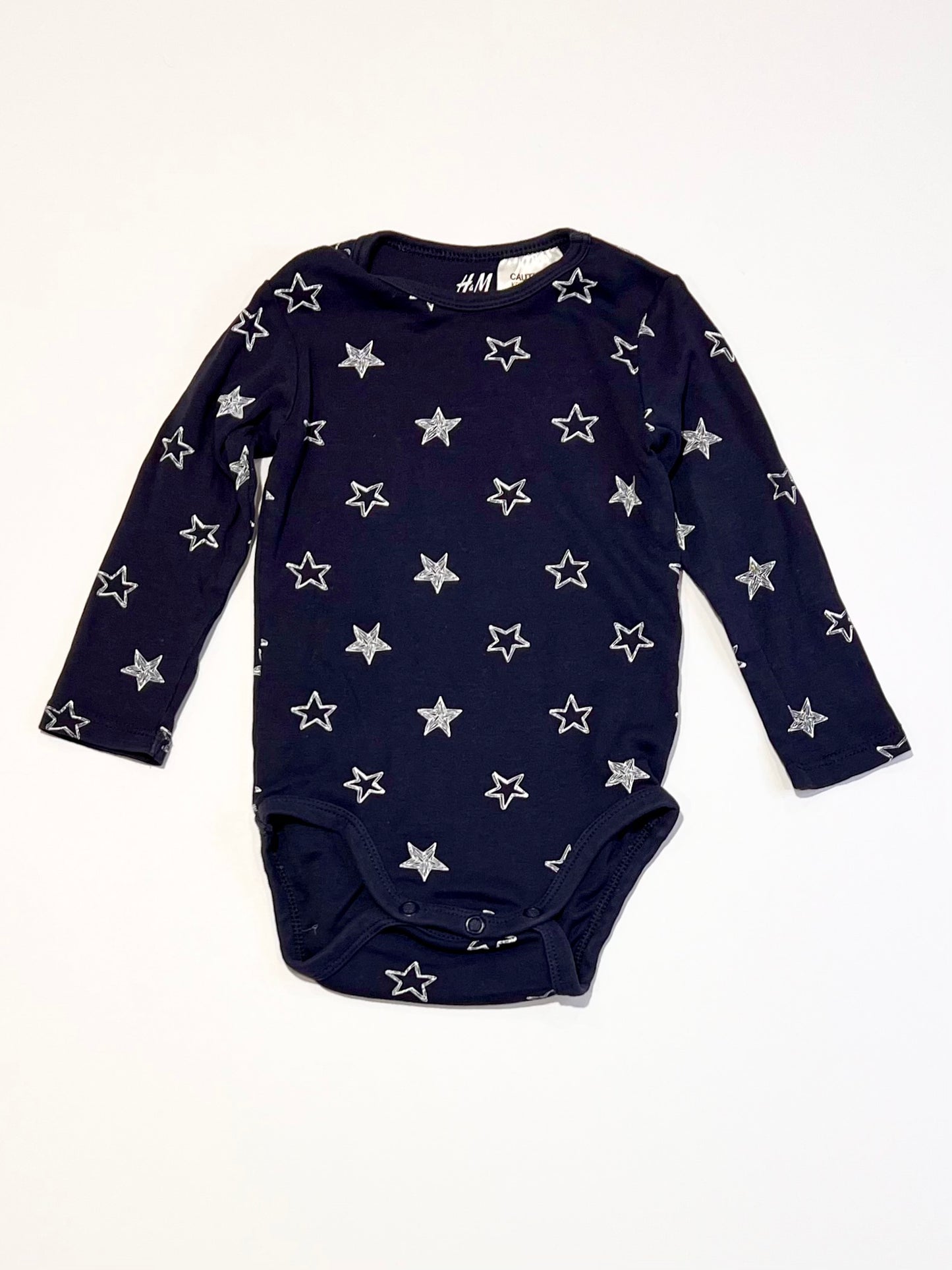 Navy stars bodysuit - Size 6-9 months
