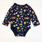 Navy farm bodysuit - Size 0