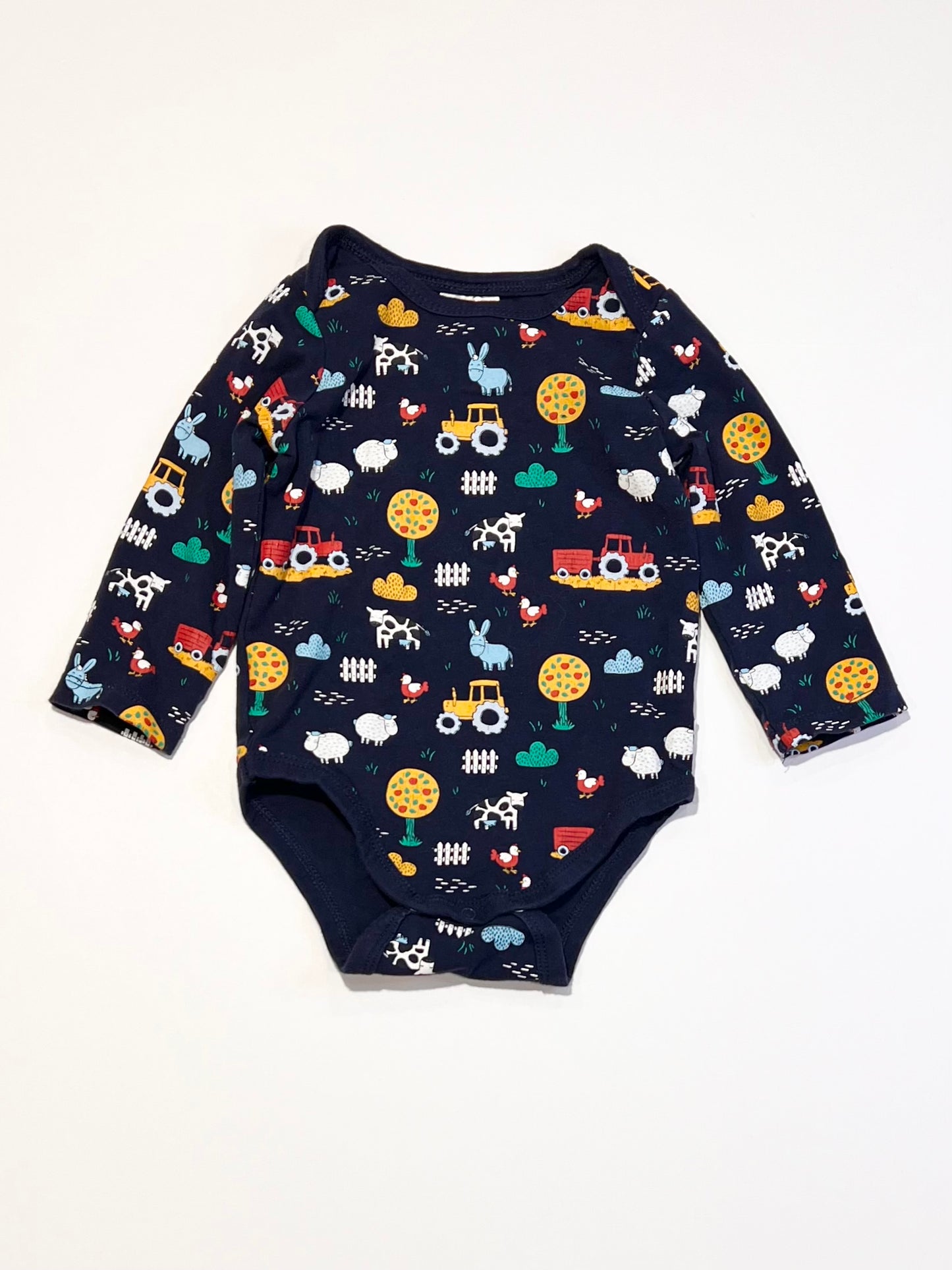 Navy farm bodysuit - Size 0