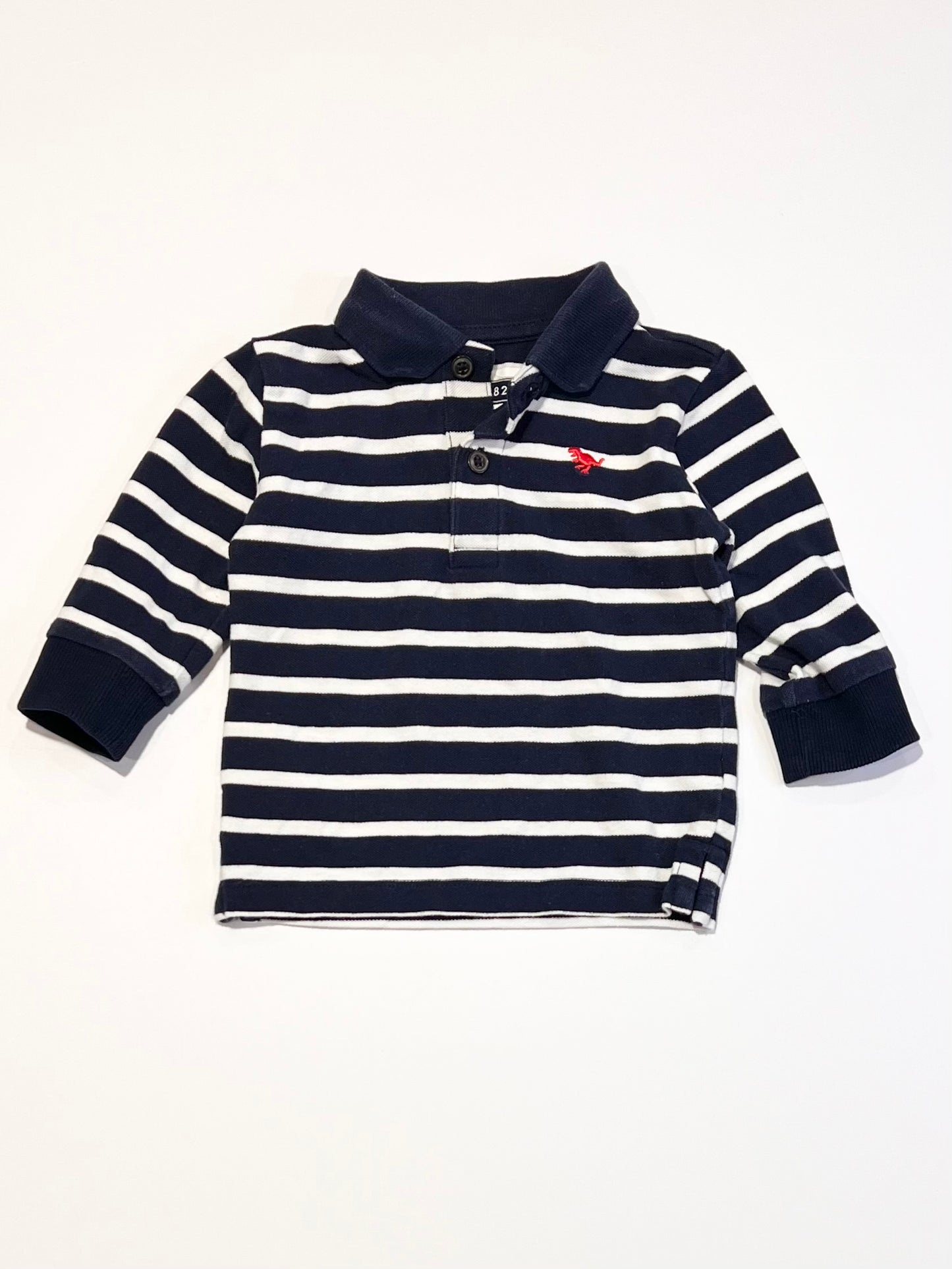 Striped polo shirt - Size 9-12 months