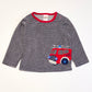 Striped velour top - Size 0