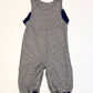 Striped overalls - Size 9-12 months