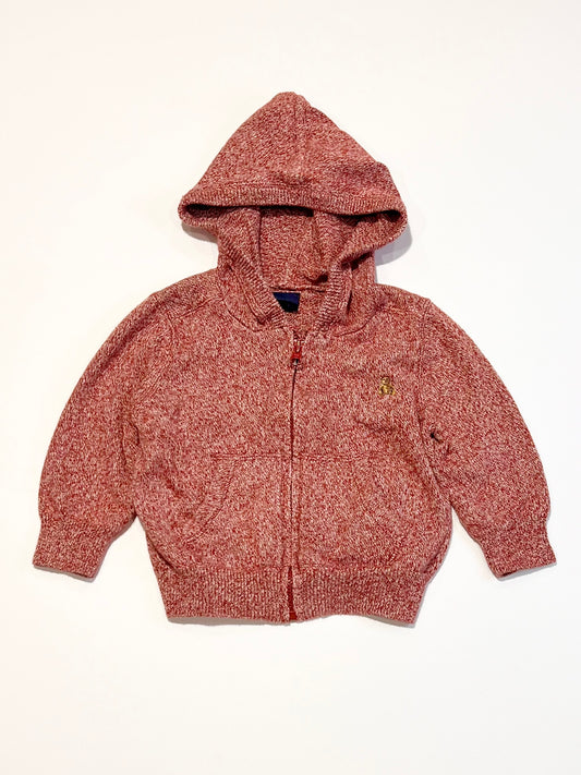 Red zip hoodie - Size 0