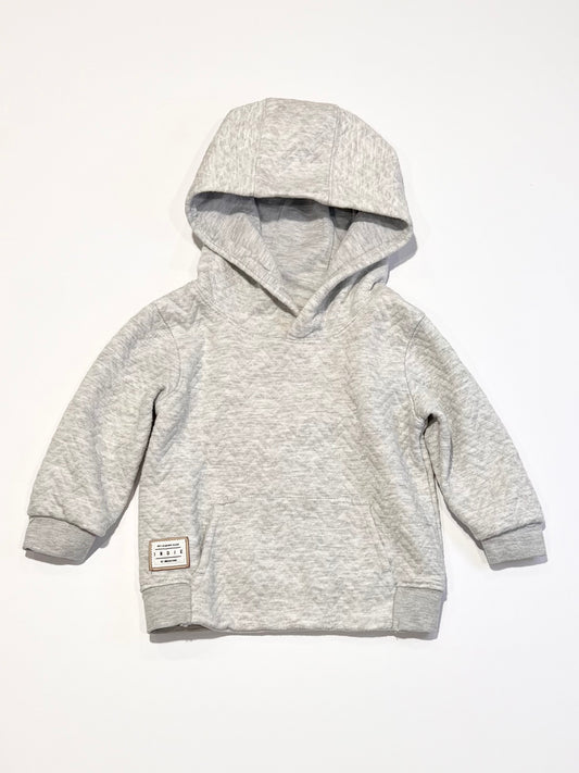 Grey zigzag hoodie - Size 0