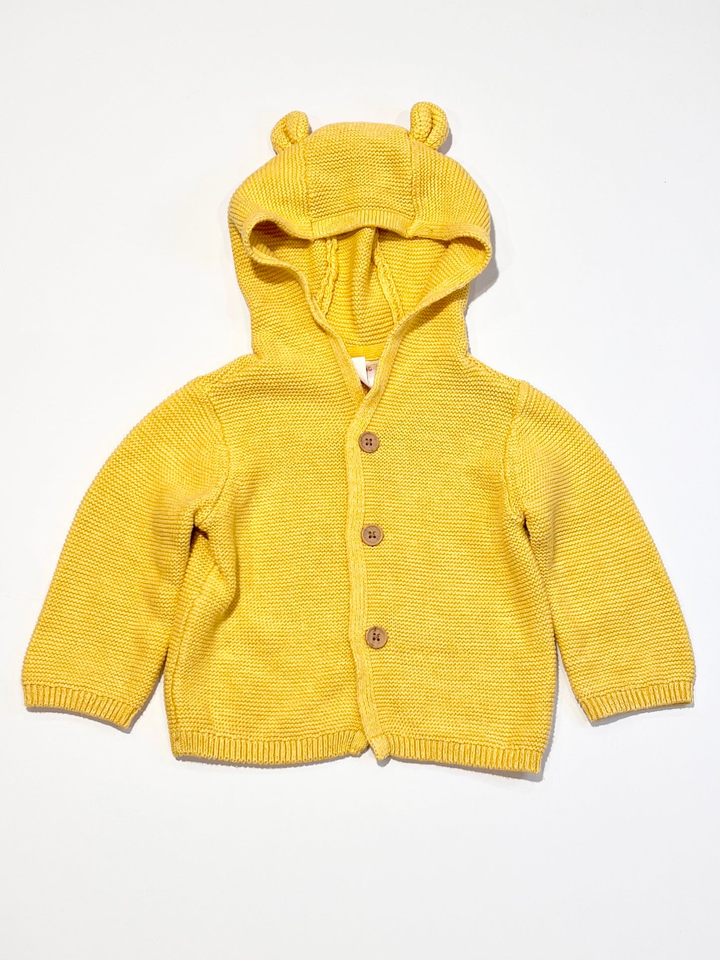 Yellow knit hoodie - Size 0