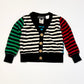 Striped jersey cardigan - Size 0