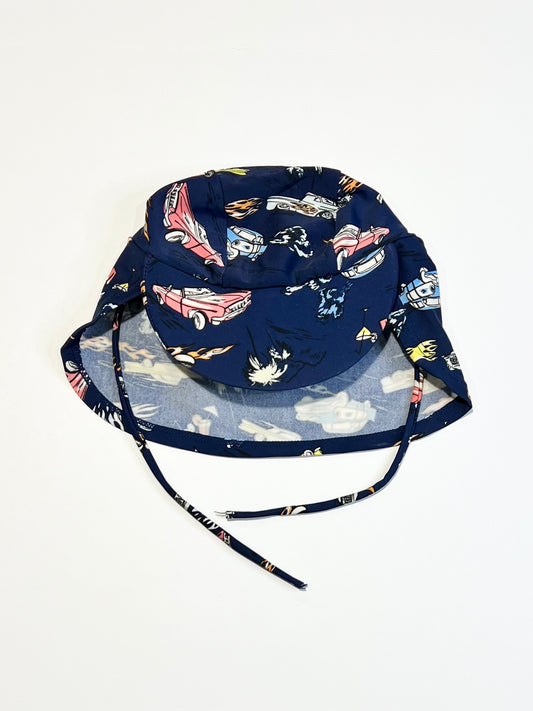 Navy cars swim hat - Size 000