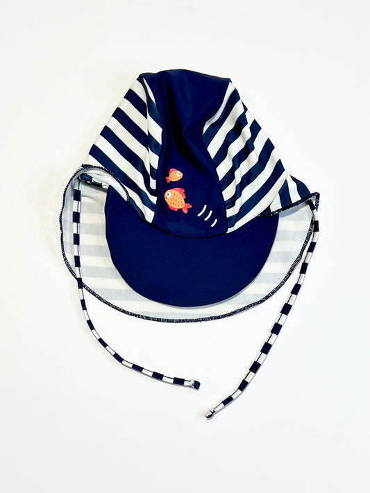 Striped fish swim hat - Size 1