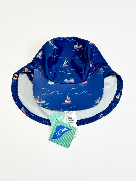 Navy ships swim hat brand new - Size 3+ years