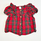 Tartan ruffle top - SIze 1