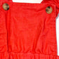 Red ruffle pinafore - Size 1