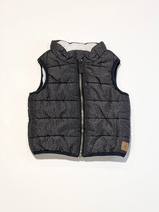 Grey puffer vest - Size 0