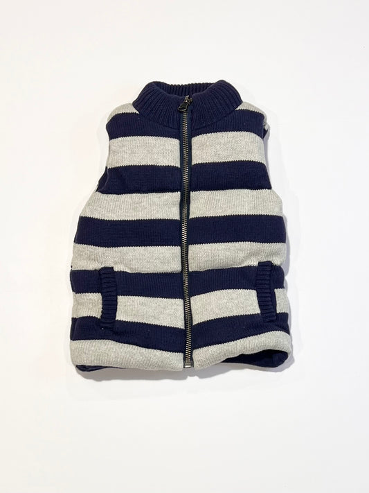 Striped padded vest - Size 0