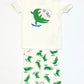 Ribbed croc pyjamas - Size 2