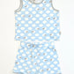 Blue spotty pyjamas - Size 2
