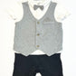 Jersey tux romper - SIze 2