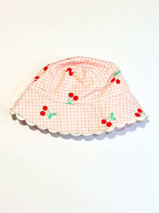 Checkered cherries hat - Size 3+