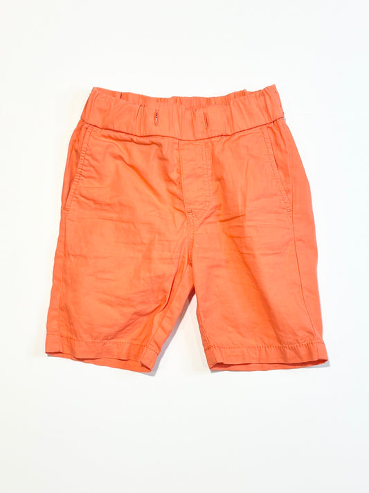Orange cotton shorts - Size 2