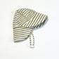 Striped flap hat - Size 0-3 months