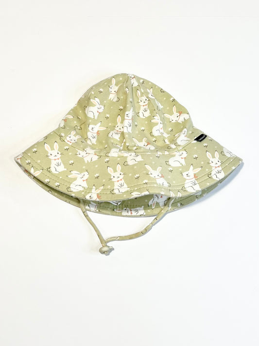 Bunnies jersey sun hat - Size 3-6 years