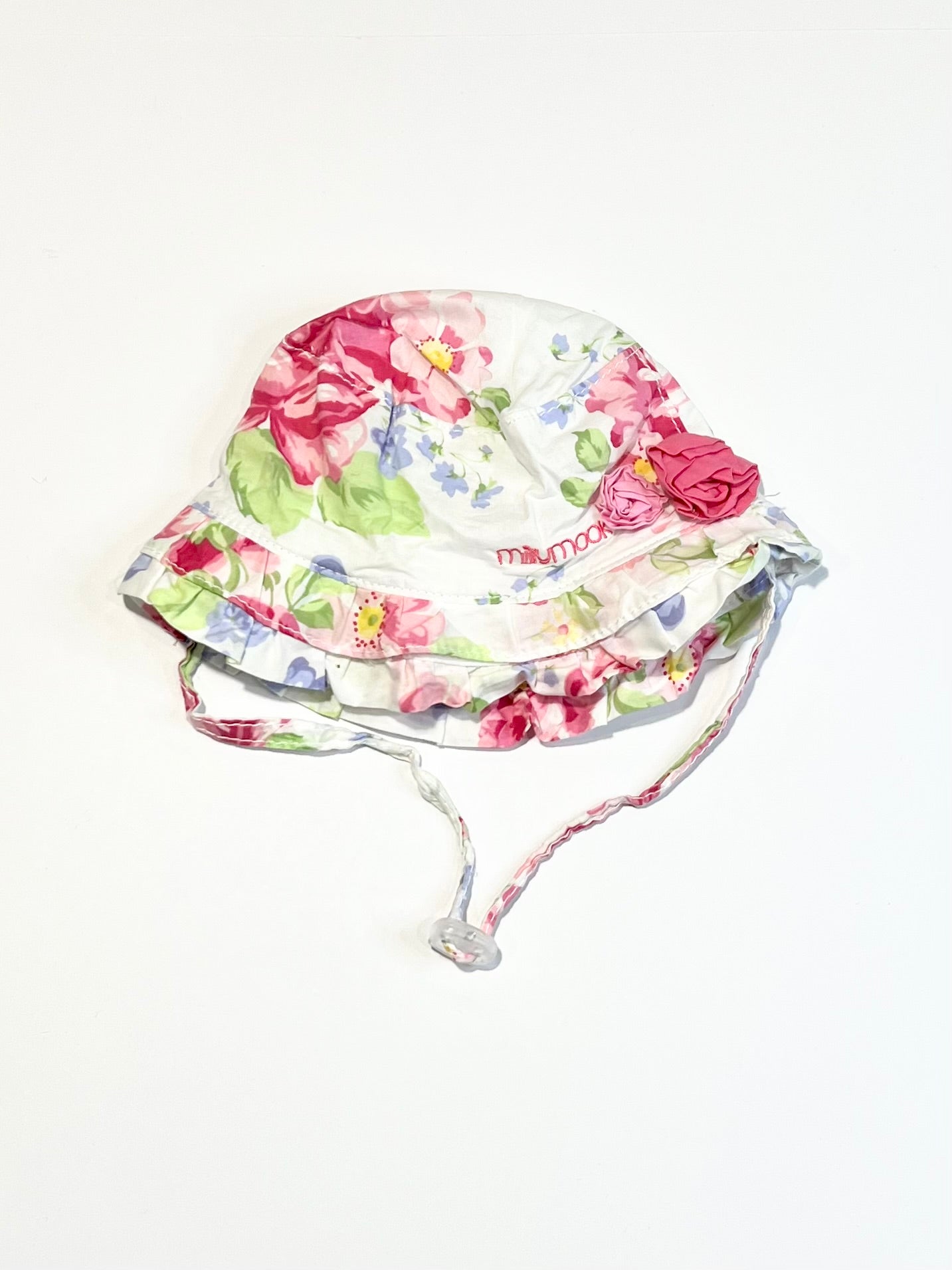 Floral sun hat - Size 0-12 months