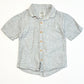 Navy linen blend shirt - Size 2