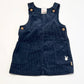 Navy corduroy pinafore - Size 0