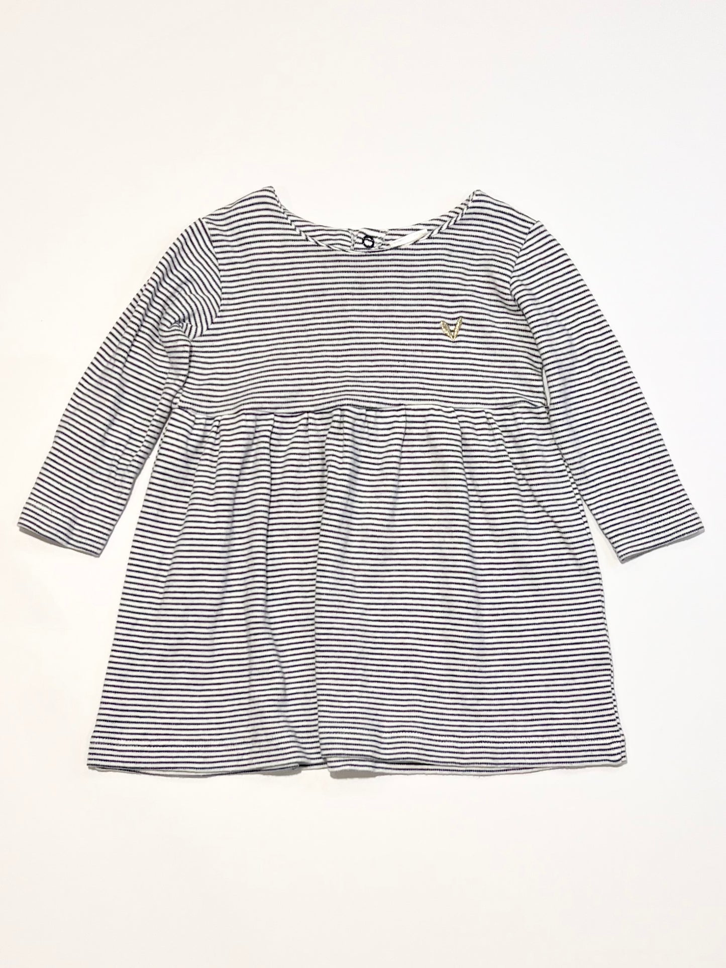 Striped jersey dress - Size 0