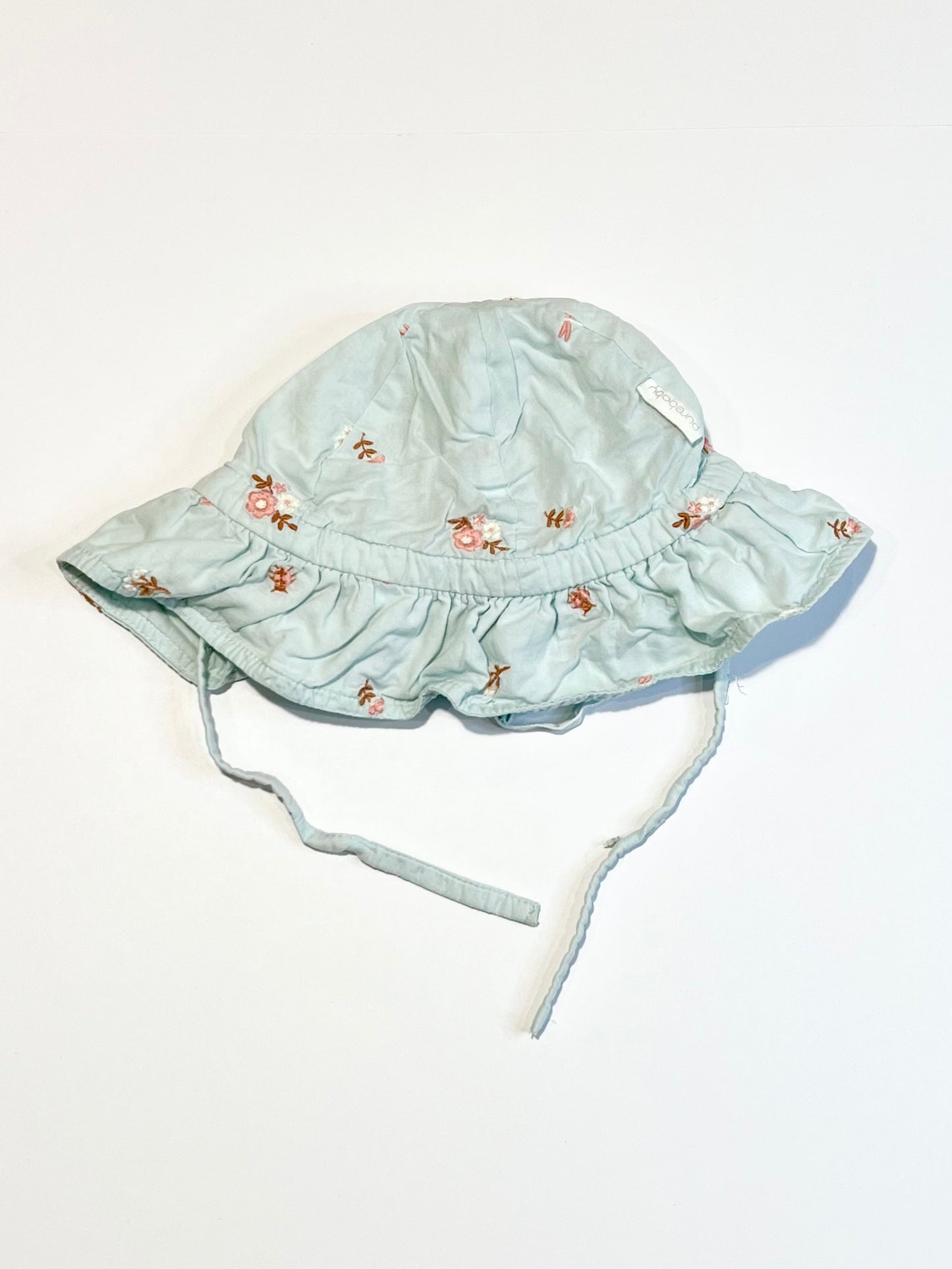 Embroidered sun hat - Size 3-12 months