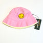 Pink terry hat brand new - Size small