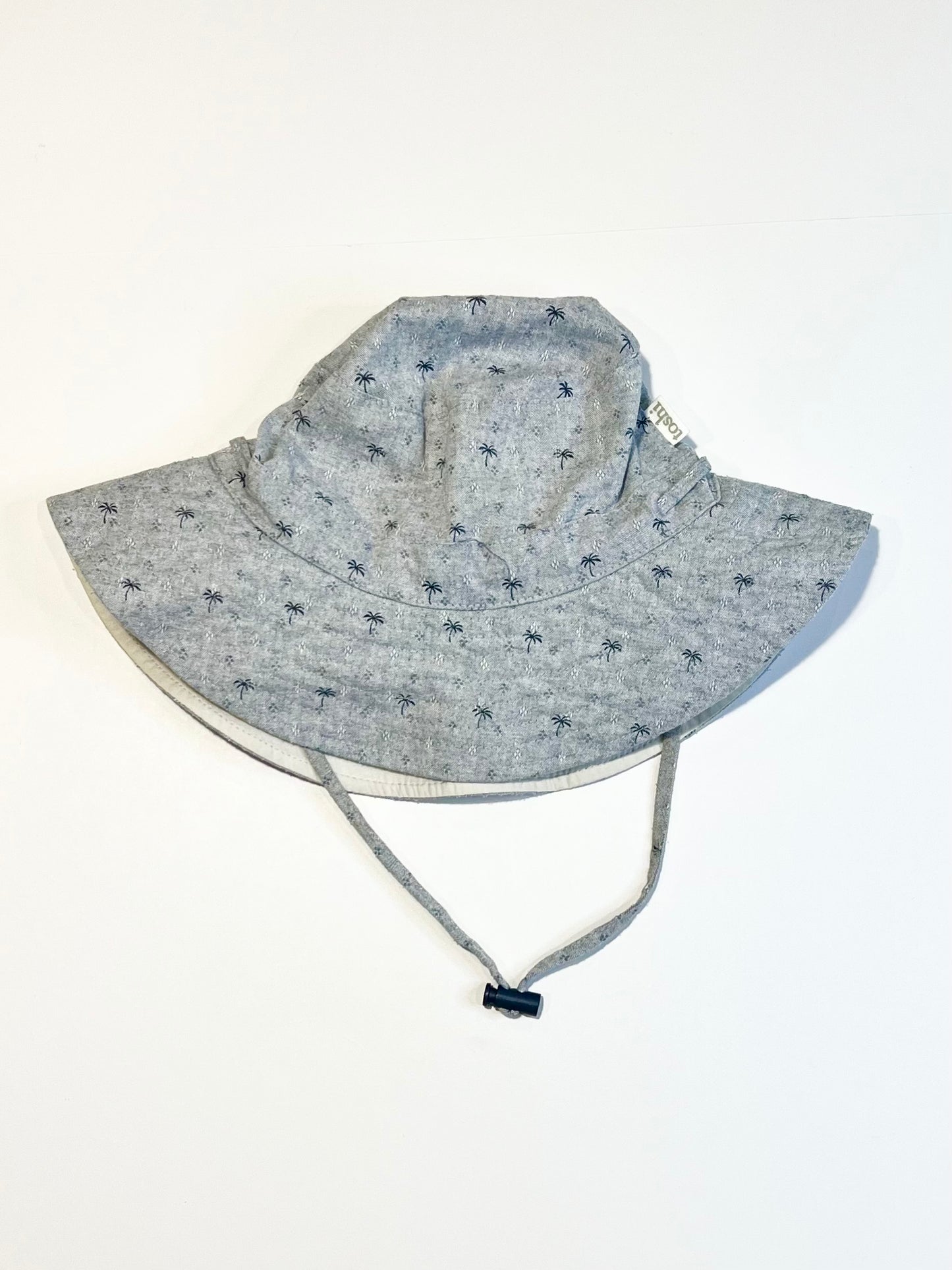 Grey palms sun hat - Size 4 years +