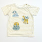 Striped animal tee - Size 2