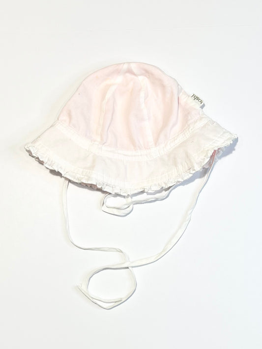 White sun hat - Size 8-24 months