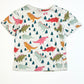 Grey dinosaurs tee - Size 2-3