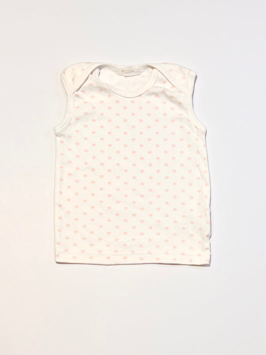 Pink spotty vest - Size 0