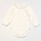 White collared bodysuit - Size 6-9 months