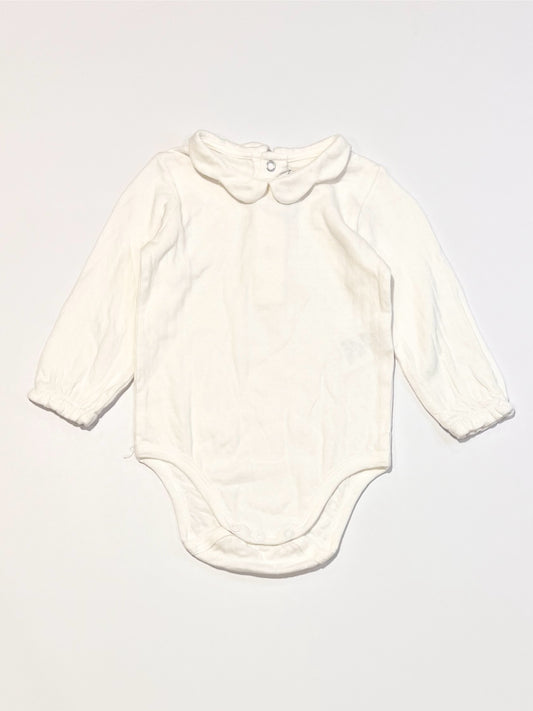 White collared bodysuit - Size 6-9 months