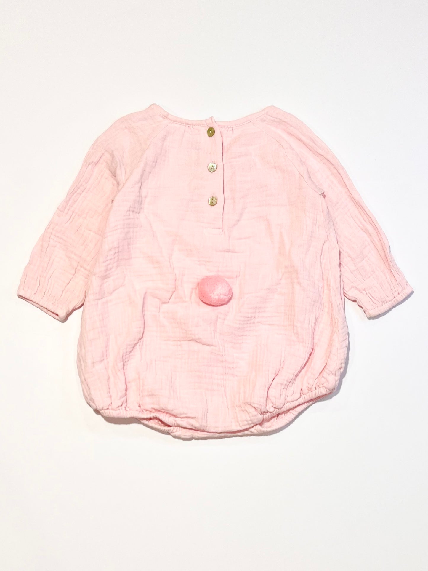 Pink bunny bodysuit - Size 0