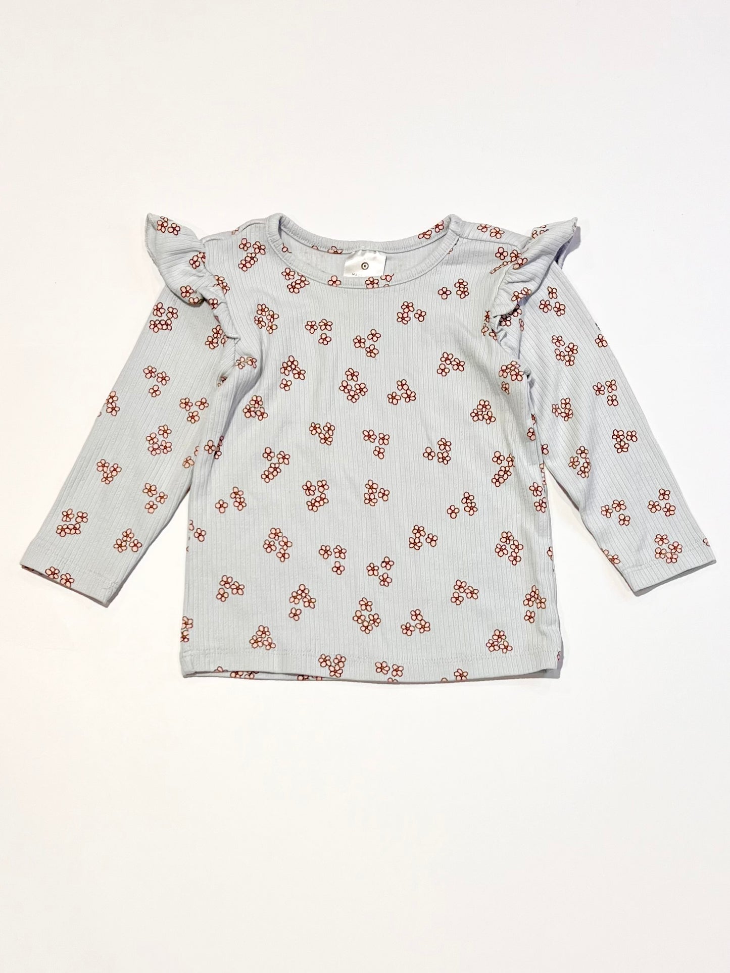 Ribbed floral top - Size 0