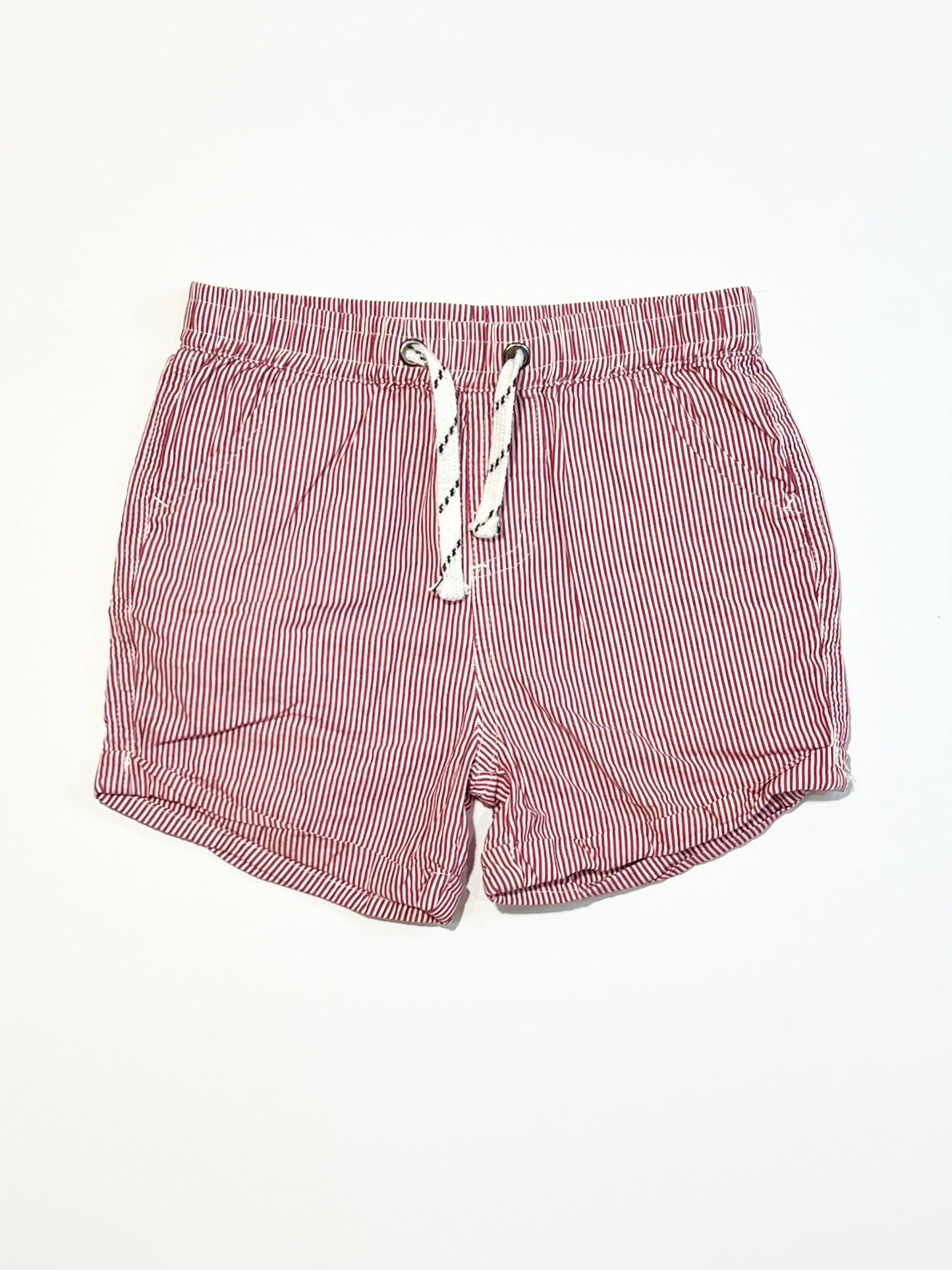 Striped cotton shorts - Size 3