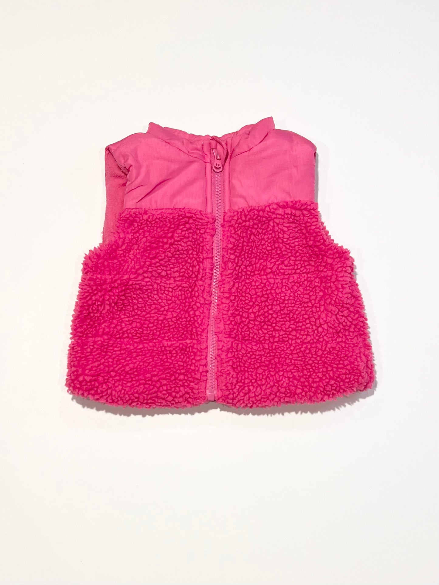Pink sherpa vest - Size 0