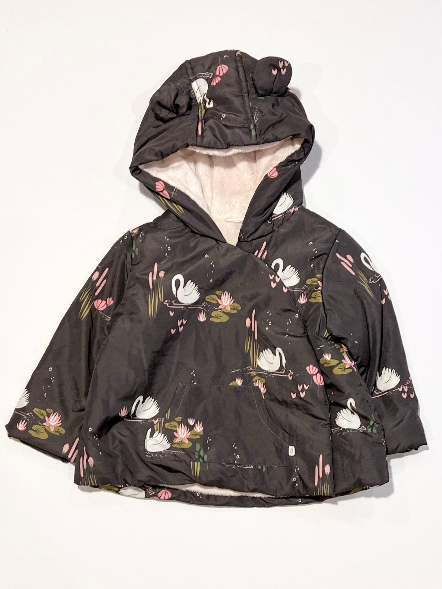 Swans spray jacket - Size 9-12 months